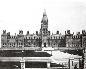 Le Parlement d'Ottawa avant l'incendie de 1914