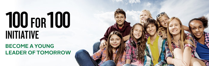 100 for 100 initiative: Become a Young Leader of Tomorrow