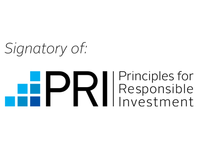 Signatory of PRI, Principles for Responsible Investment.