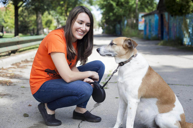 Photo of Katie Plante and her dog