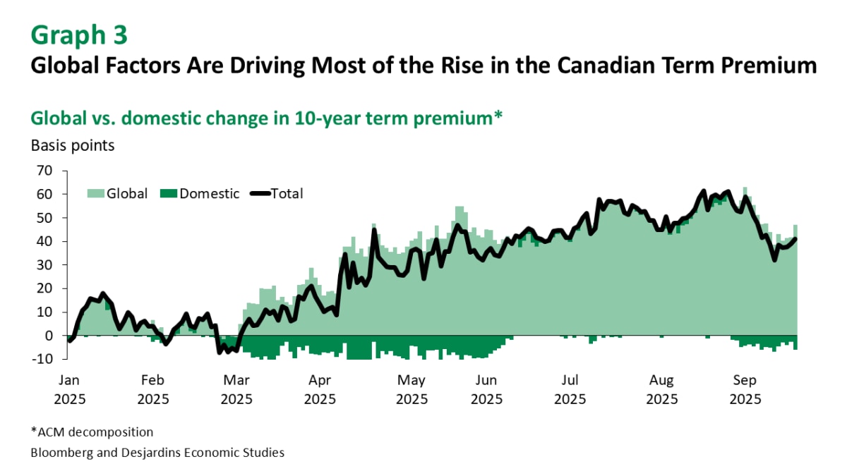 The rise in the Canadian term premium in a global context
