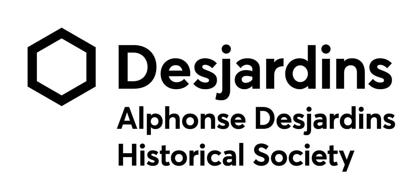 Logo Société historique Alphonse-Desjardins – black and white