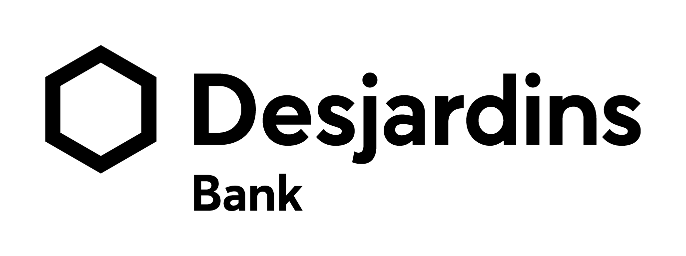Logo Desjardins Bank – black and white – French