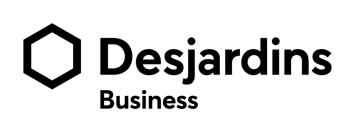 Logo Desjardins Business – black and white – English
