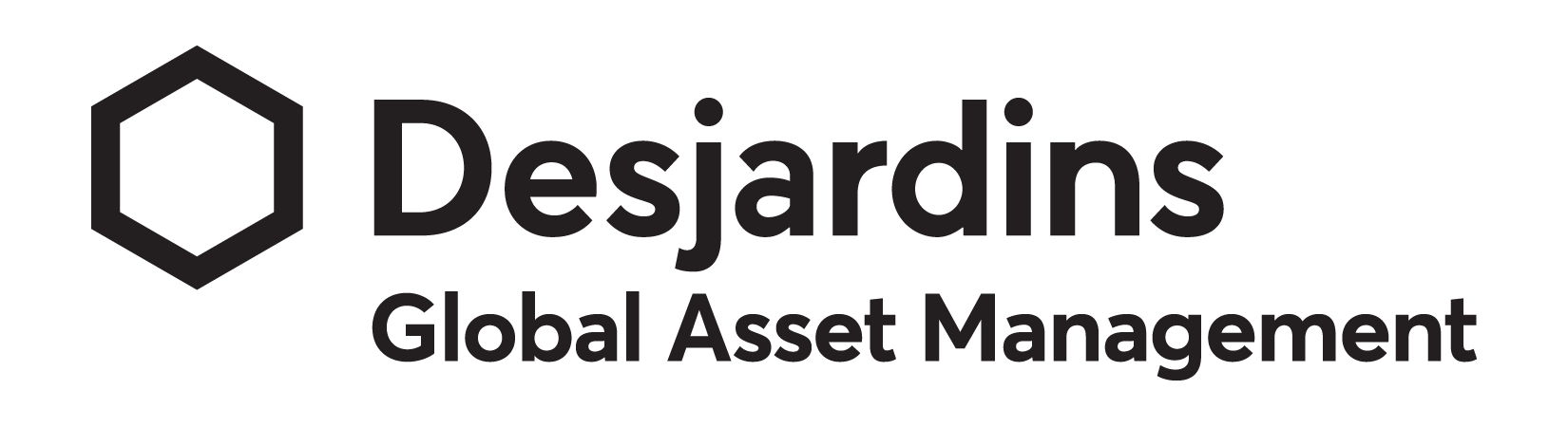 Logo Desjardins Wealth Management Global Asset Management – black and white 
– English