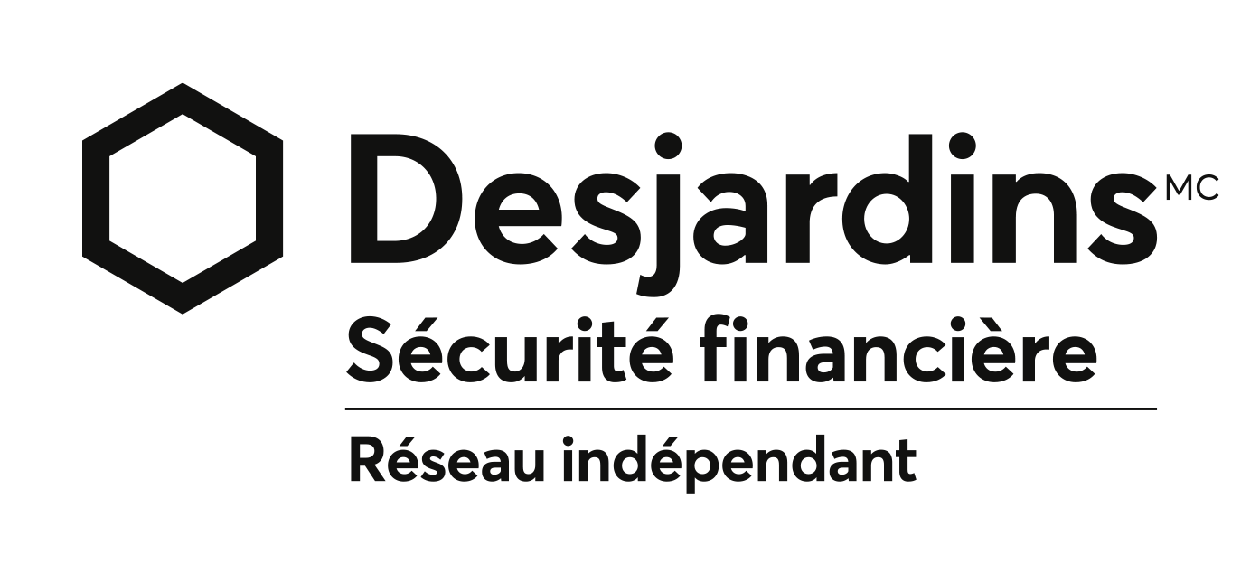 Independent brand - Desjardins Financial Security Independent Network logo – 
black and white – French