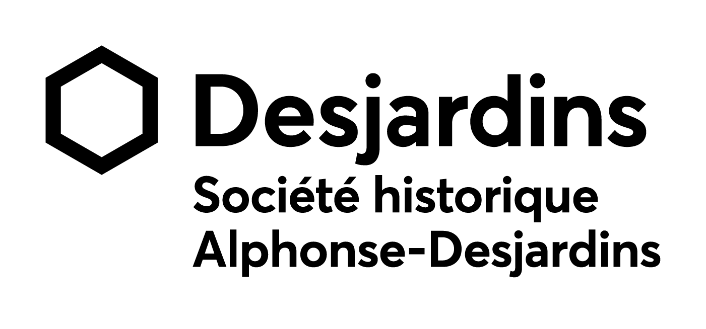 Logo Société historique Alphonse-Desjardins – black and white