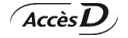 AccèsD logo - Black and white