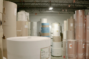 A warehouse full of packing materials