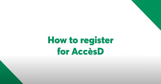 How to register for AccèsD