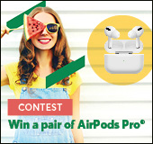 Win a pair of AirPods Pro<sup>C</sup>