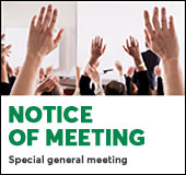 Notice of special general meeting