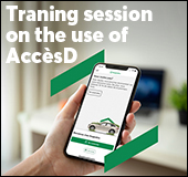 Training session on the use of AccèsD